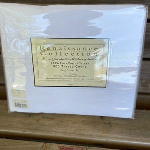 Renaissance Collection king size sheet set